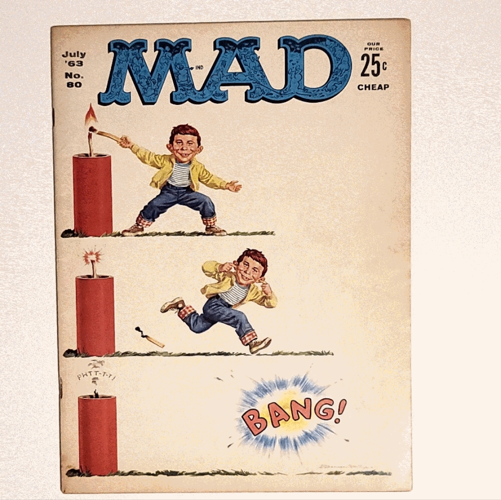 Mad Magazine No 80 July 1963 Vintage from the 60s 4th July & Father's Day